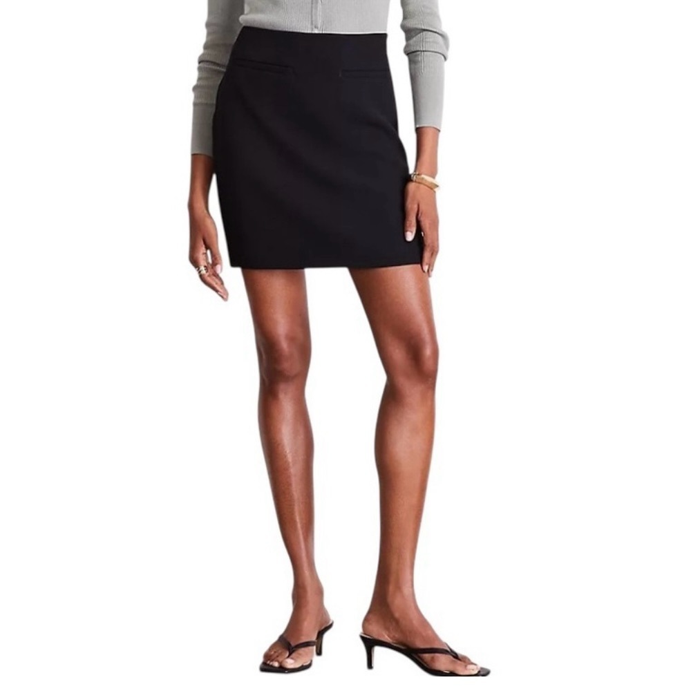 LOFT Black Mini Skirt